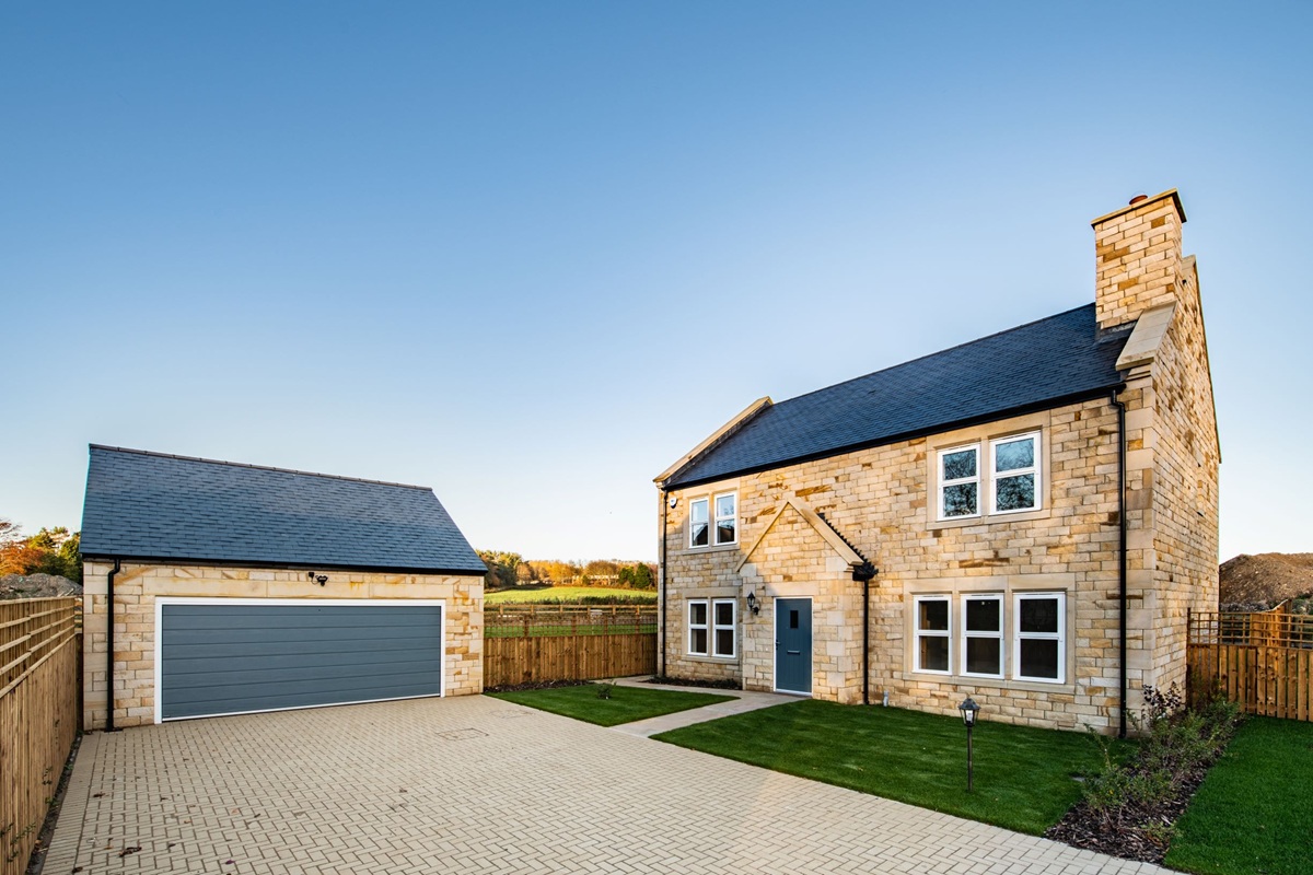 Completed residential construction project