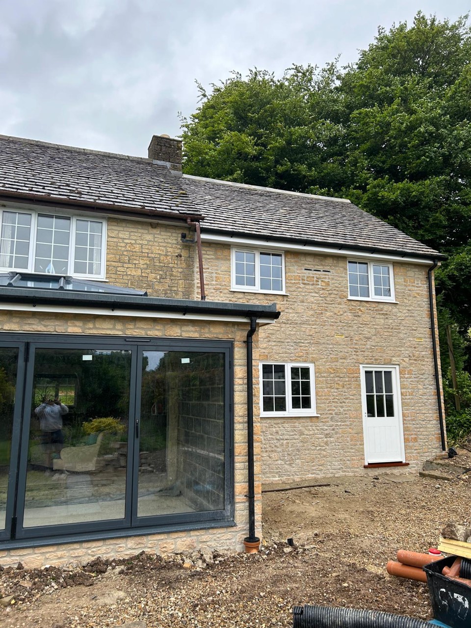 House extension construction